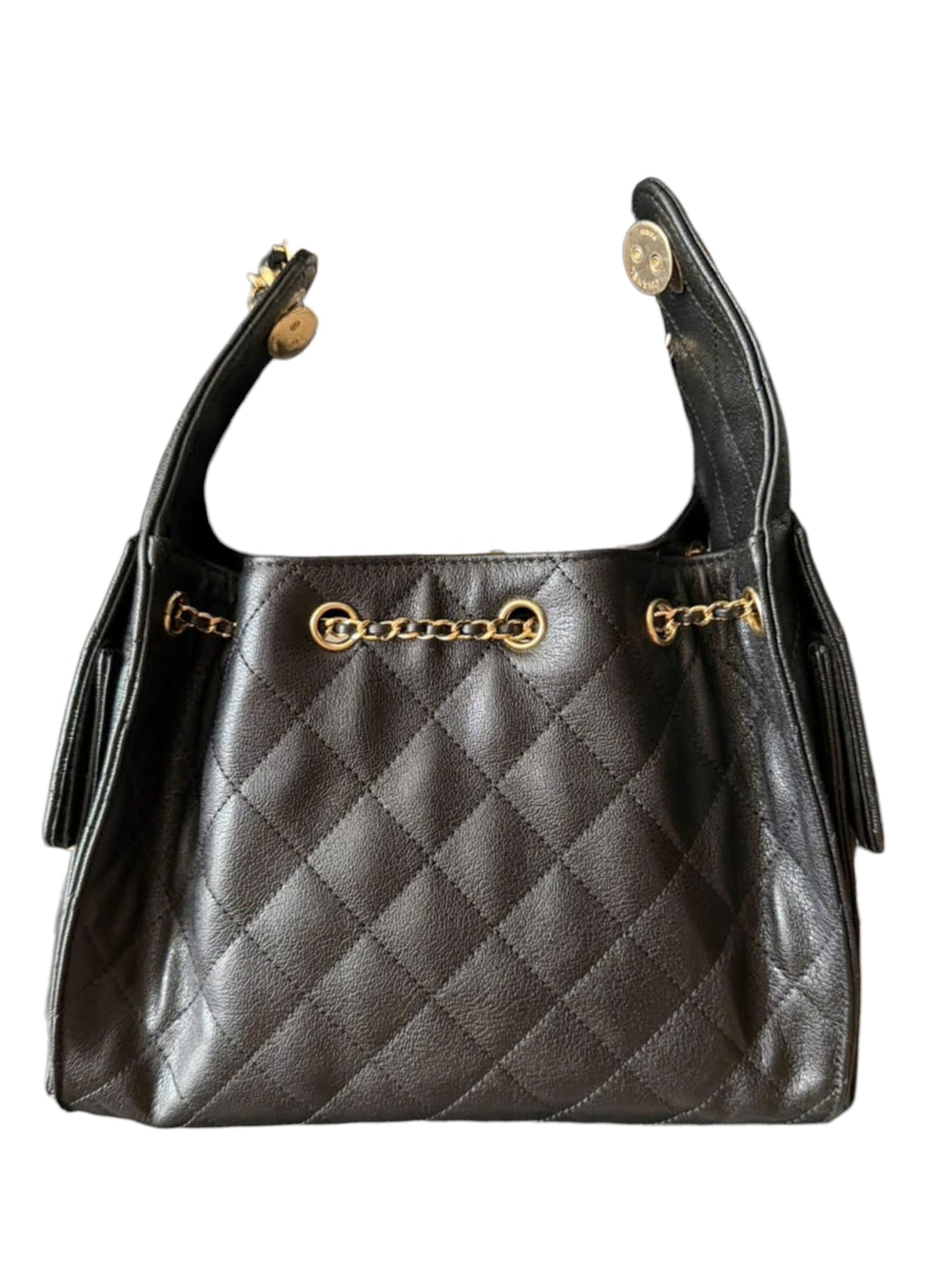 Chanel Hobo 25 Small Black Calfskin GHW