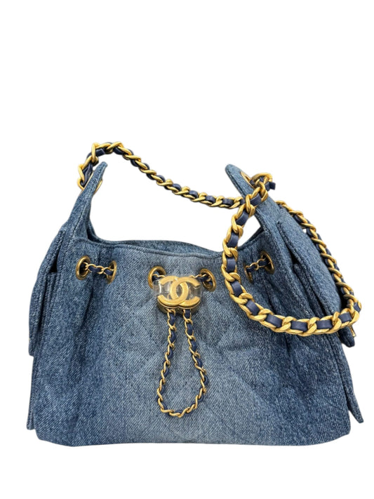 Chanel Hobo 25 Mini Denim Jean AGHW
