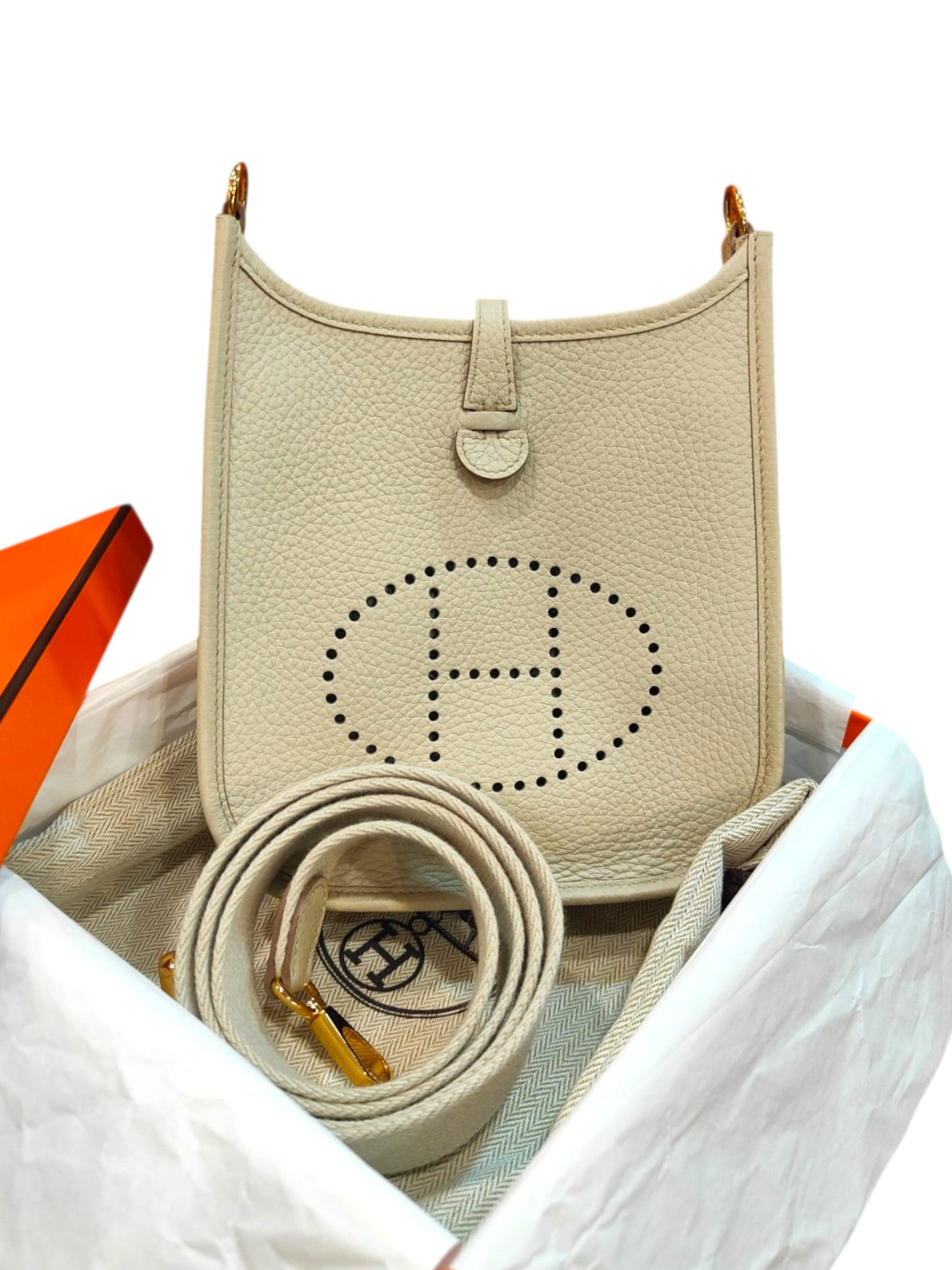 Hermes Evelyne TPM Mini Beton Clemence GHW