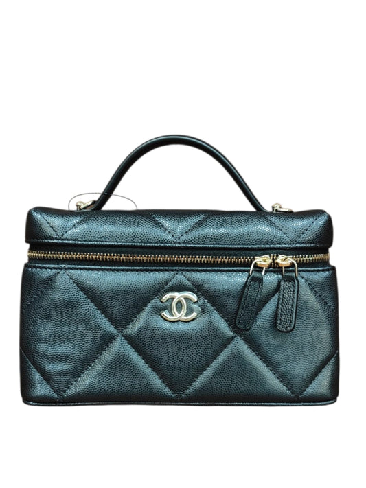 Chanel Vanity LP Handle Black Caviar LGHW
