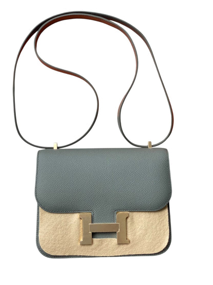 Hermes Constance 18 Vert Amande Epsom Permabrass Hardware