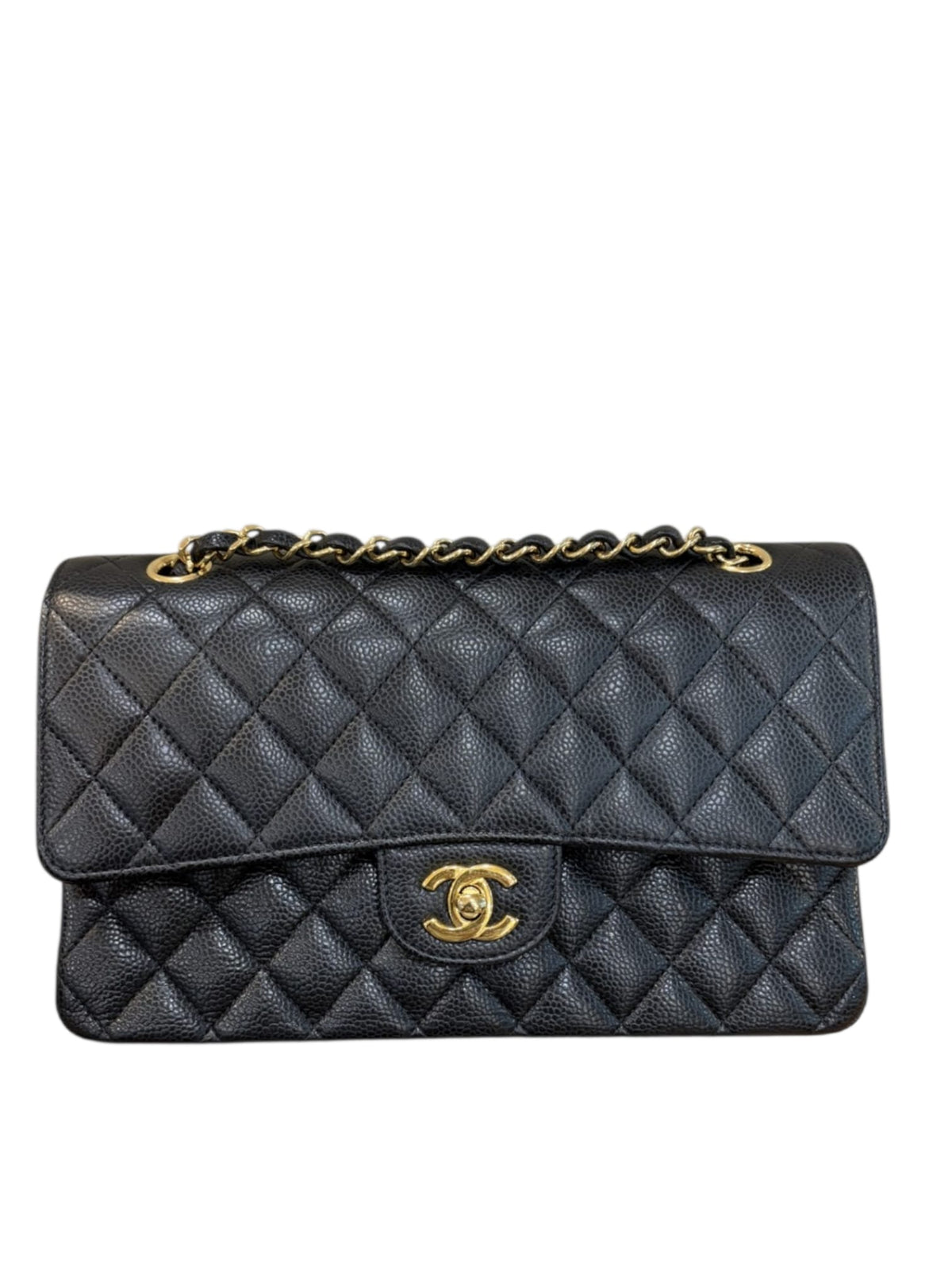 Chanel Classic Medium Black Caviar GHW