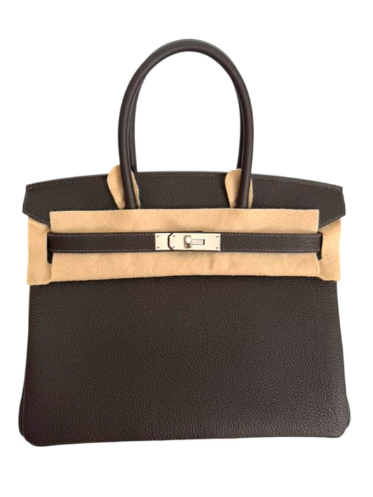 Hermes Birkin Retourne 30 Bai Brun Togo PHW