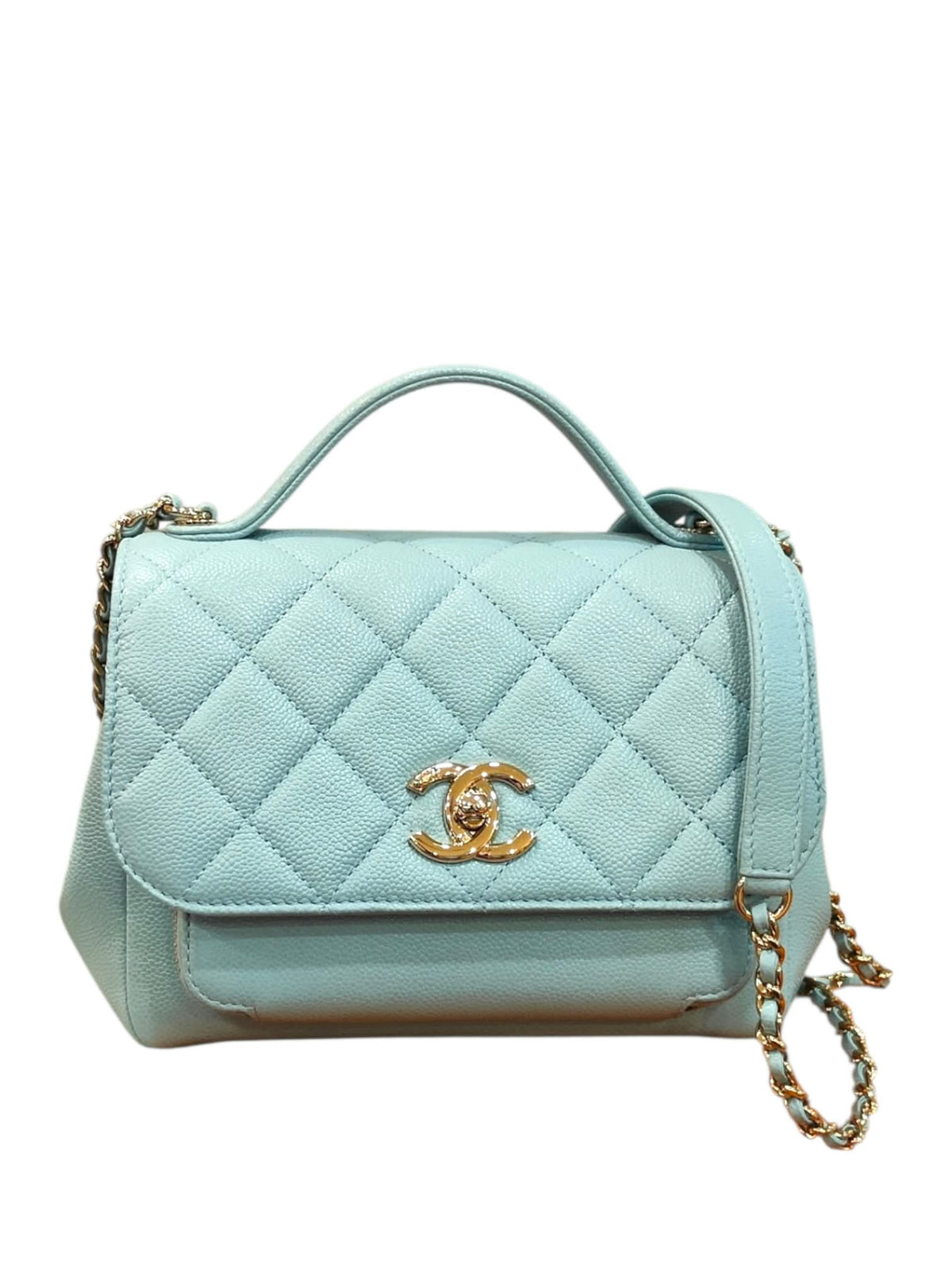 Chanel Flap Bag Affinity Mini Light Blue Caviar LGHW