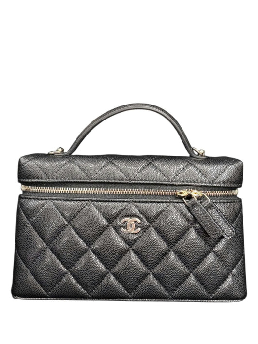 Chanel Vanity Handle Black Caviar LGHW