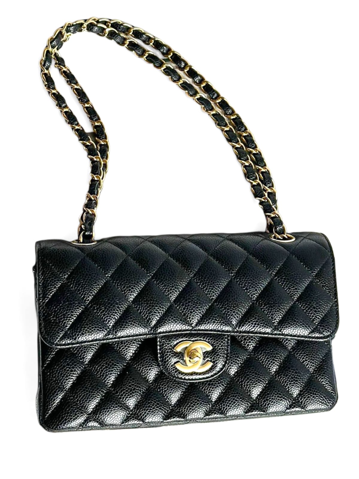 Chanel Classic Small Black Caviar GHW