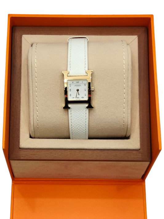Hermes Heure H Watch White GHW