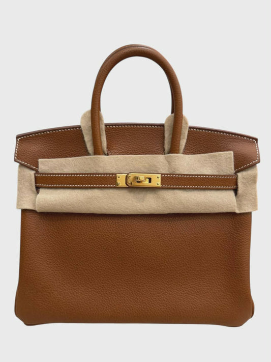 Hermes Birkin Retourne 25 Baenia Fauve GHW