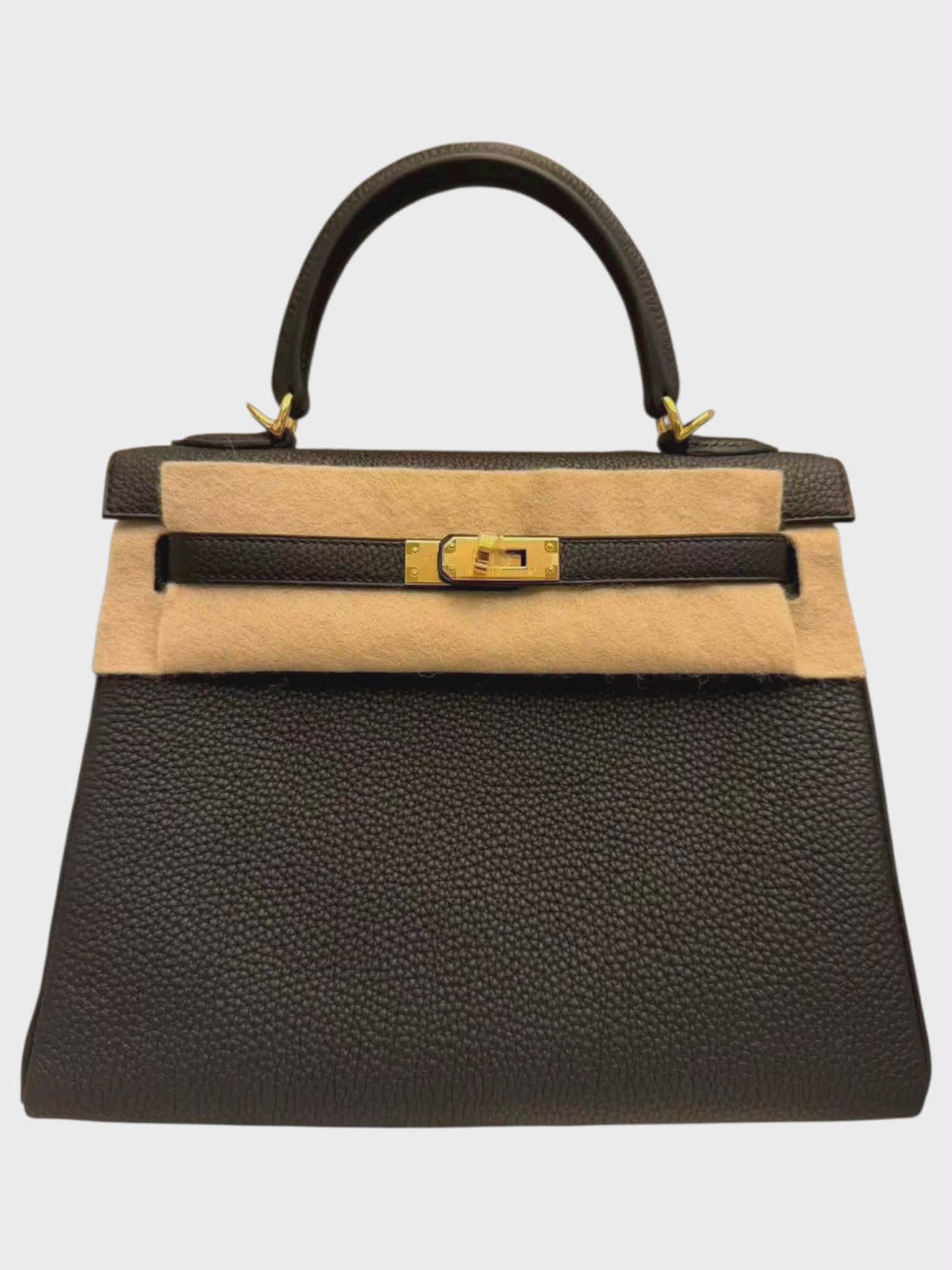 Hermes Kelly Retourne 25 Black Togo GHW