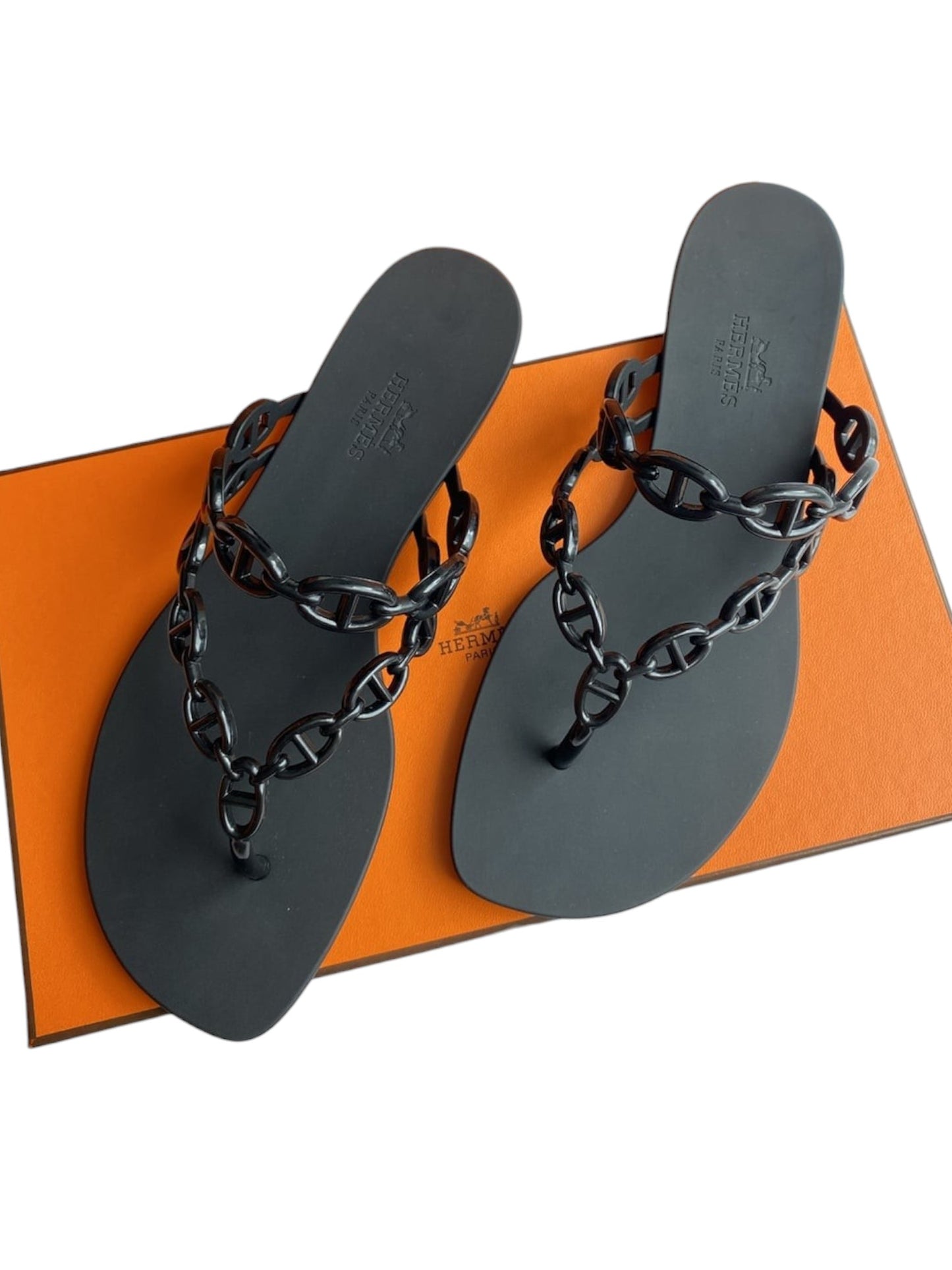 Hermes Island Sandal Noir