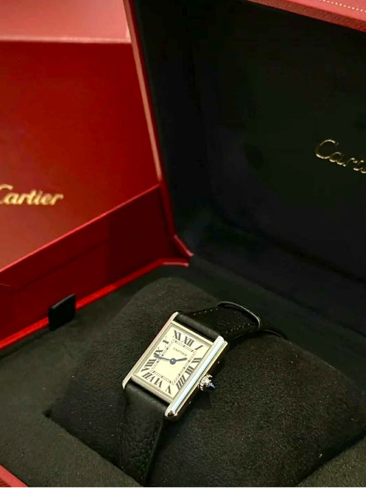 Cartier Watch Tank Must Black Small