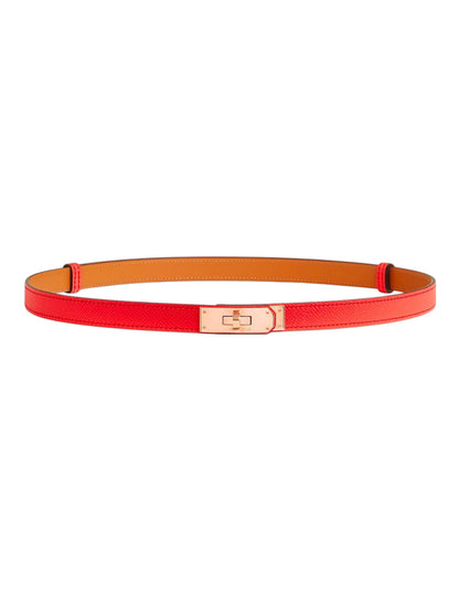 Hermes Kelly Belt 18 Orange Field Epsom RGHW