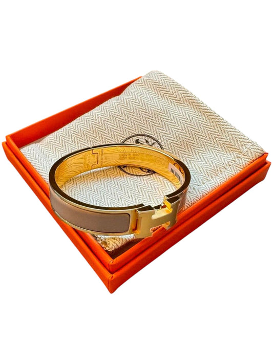 Hermes Bracelet Clic H Maron GHW