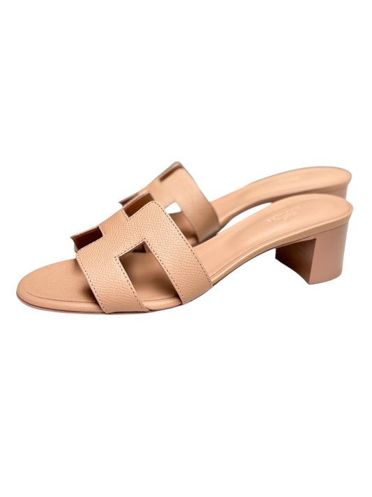 Hermes Heels Women Oasis Beige Epsom