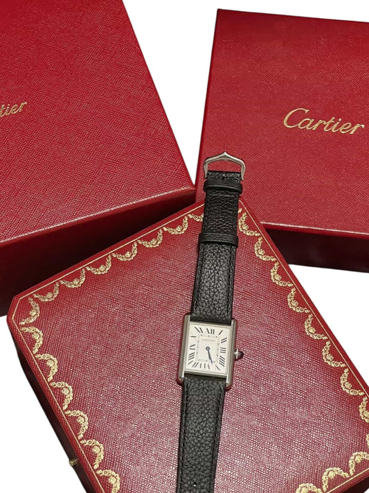 Cartier Watch Tank Must Black Large