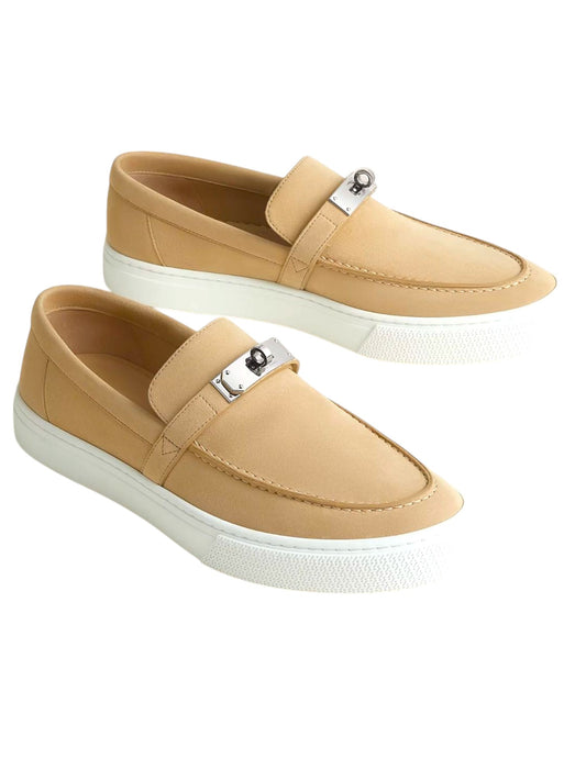 Hermes Sneaker Game Slip-on Beige Albatre PHW