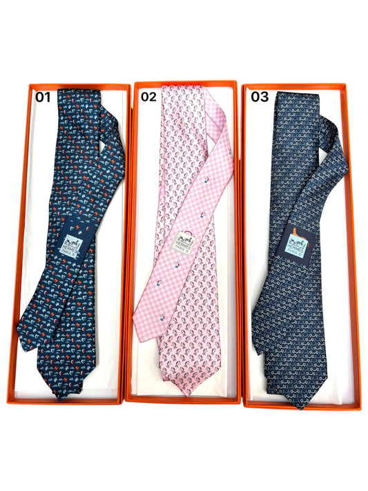 Hermes Cravate Tonneau Tie