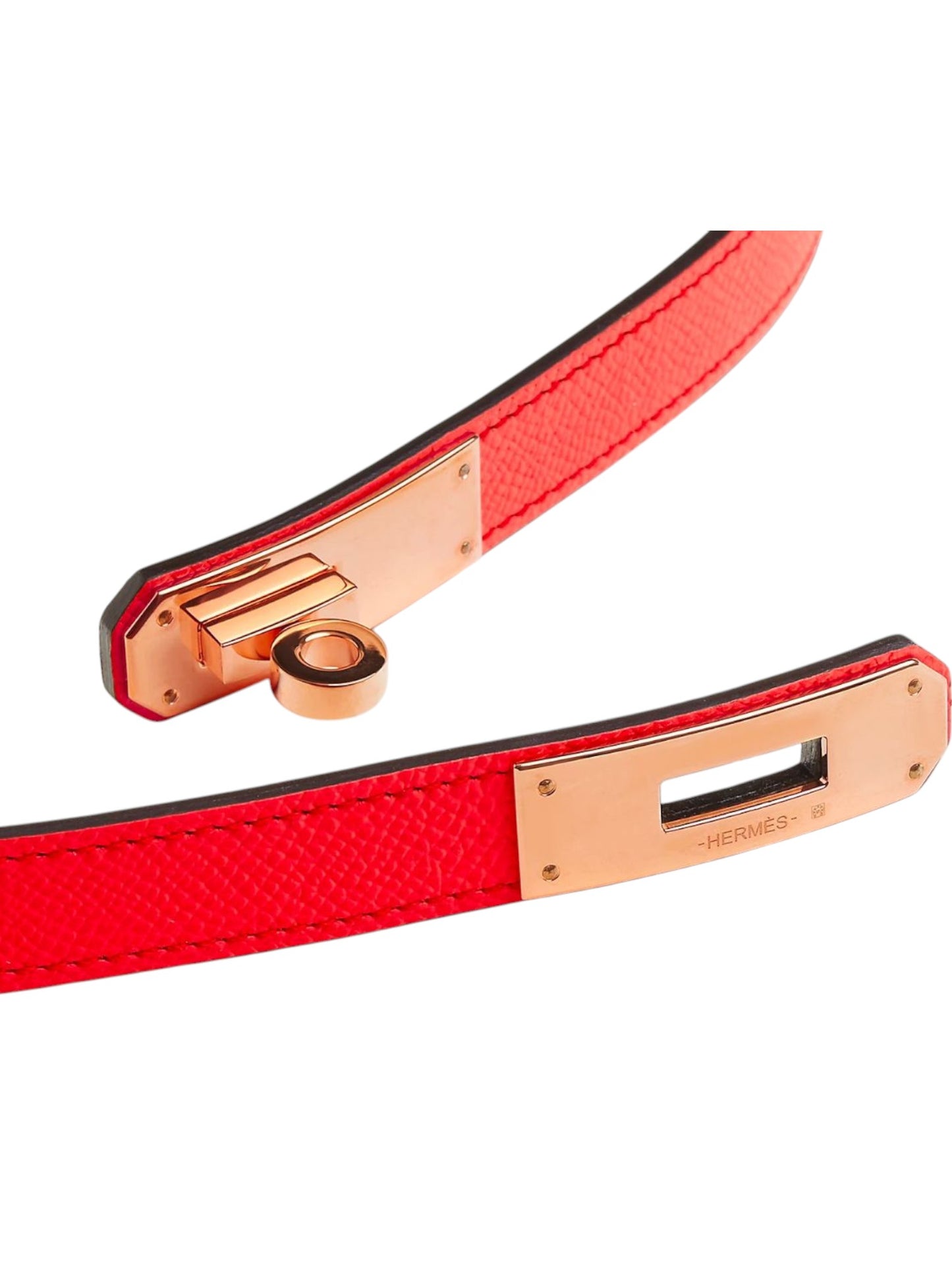 Hermes Kelly Belt 18 Orange Field Epsom RGHW