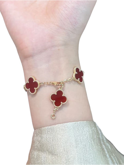 Van Cleef & Arpels Bracelet 5 Motifs Red 18K Gold