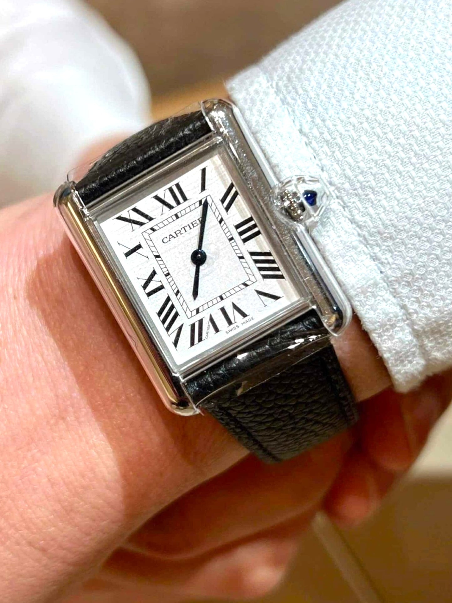 Cartier Watch Tank Must Black Large